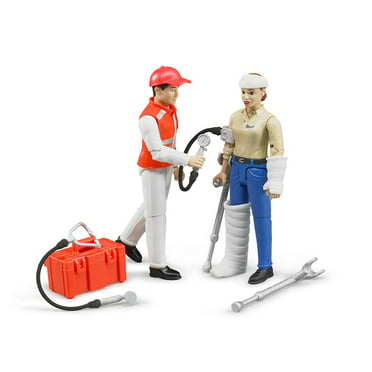 bruder Bruder construction workers with accessories BR60020 60000 4001702600204